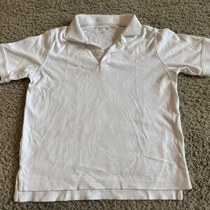 Land's End White Polo Boys M (10-12)